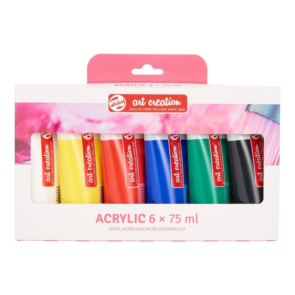 ART CREATION - Acrílicos Art Creation Pack 6 Colores Básicos 75ml