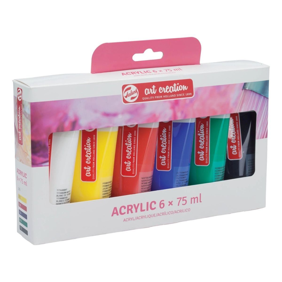 ART CREATION - Acrílicos Art Creation Pack 6 Colores Básicos 75ml