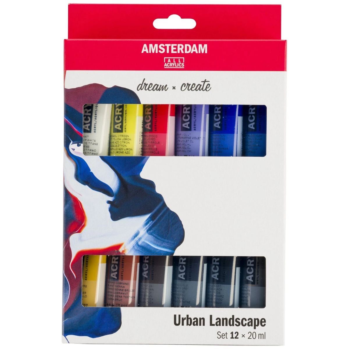 AMSTERDAM - Acrílico Amsterdam Pack 12 Colores 20ml Paisaje Urbano
