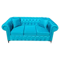 MUEBLES HVM - Sofa HVM Chestefield Calipso Lino 3C