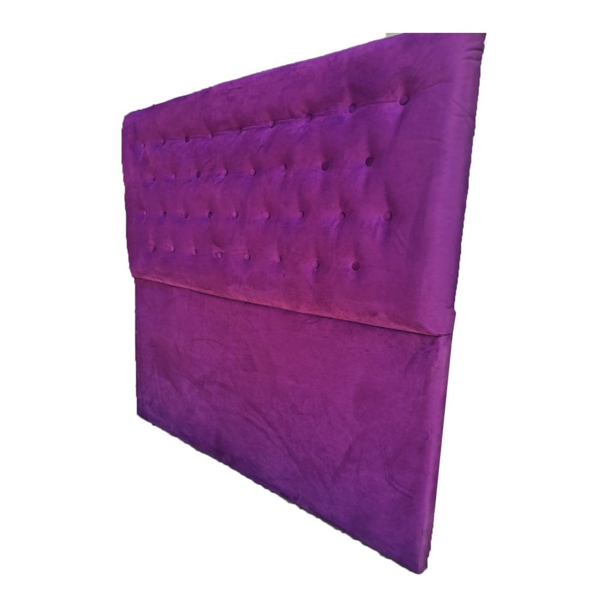 MUEBLES HVM - Respaldo HVM 2P a Piso Morado Felpa