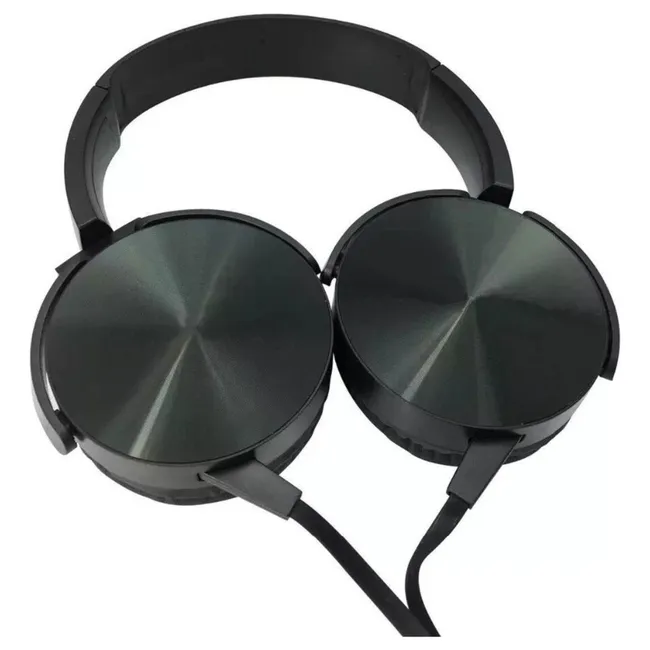 IMPORTCLICK - Audífono Extra Bass Micrófono 3.5 MM Plug Estéreo Negro - Negro