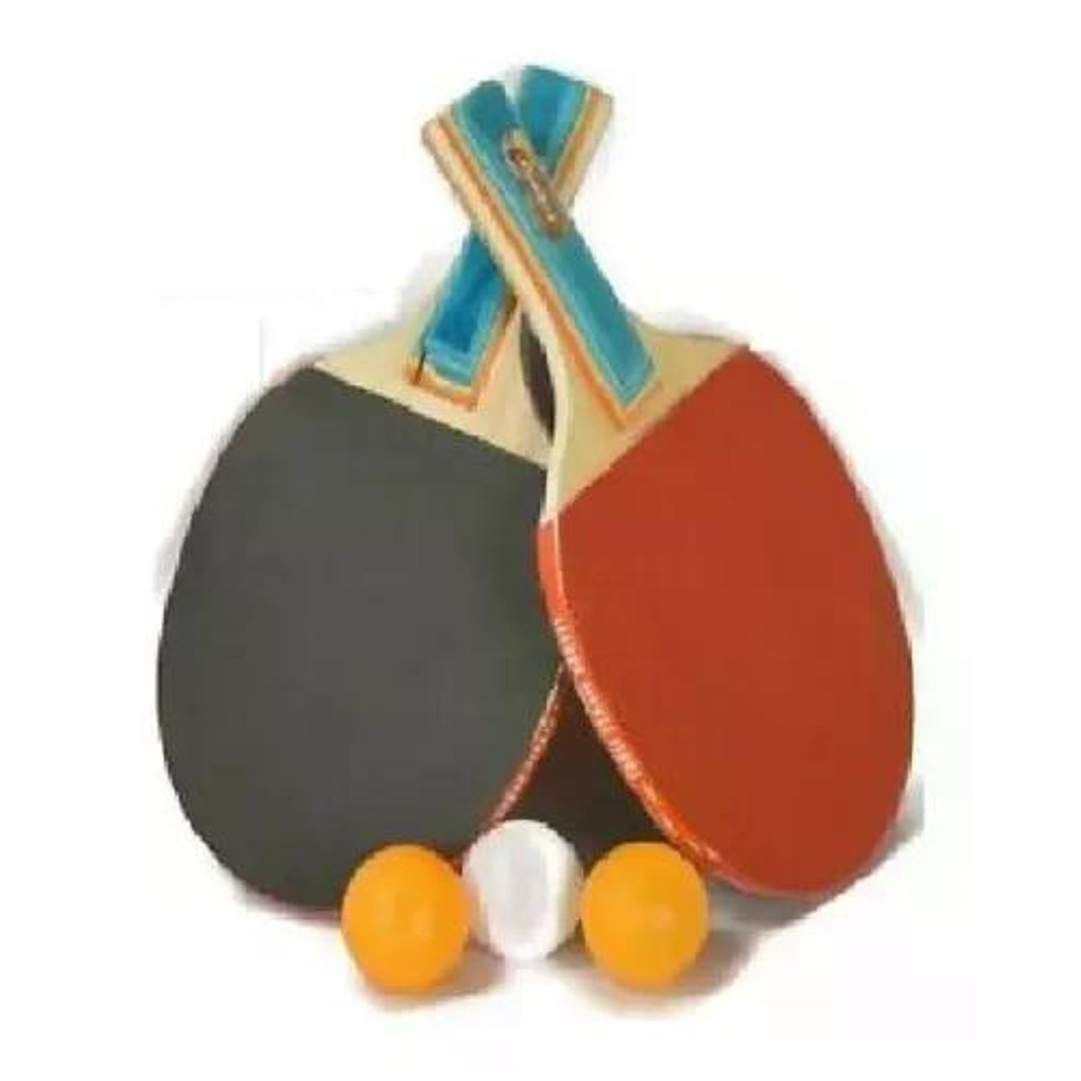 AK SPORT - Raquetas De Pin Pon La Media Docena 6 - Rojo