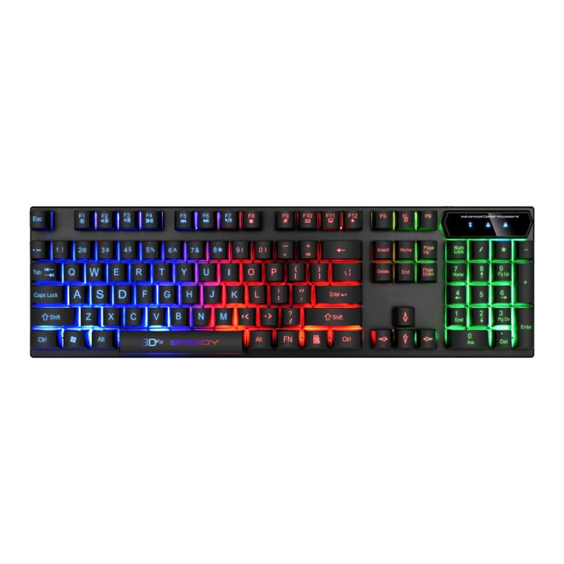 3DFX - Teclado Gamer Pc Retroiluminación Speedy - SC