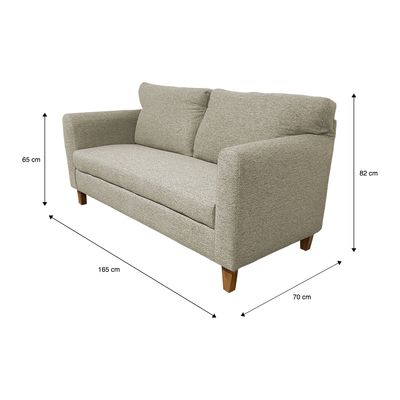 Imagen 2 del producto SOFA ANITA 2 CUERPOS CHENILLE BEIGE