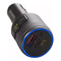 AIWA - Cargador Pd 42w Con Receptor Bluetooth Y Transmisor Fm