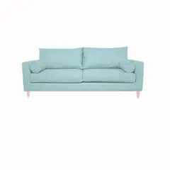 GENERICO - SOFA INDU 2 CUERPOS CHENILLE VERDE MENTA
