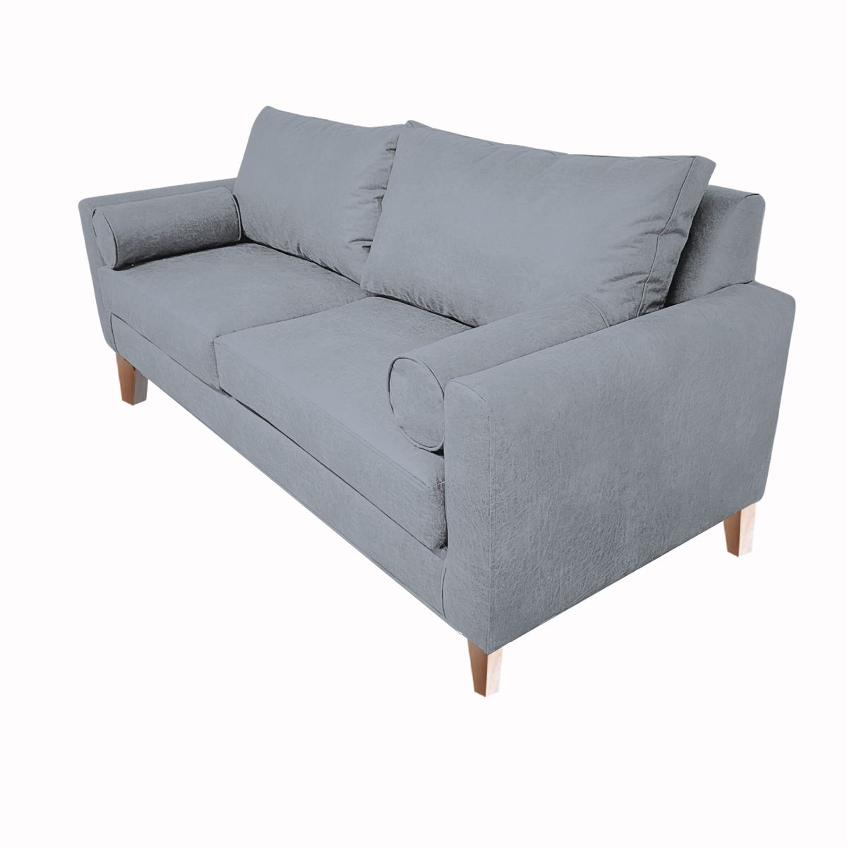 GENERICO - SOFA INDU 2 CUERPOS CHENILLE GRIS