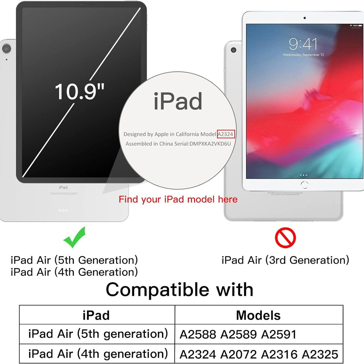 GENERICO - Funda Con Teclado Para iPad Air 5 10.9 Español Rosa