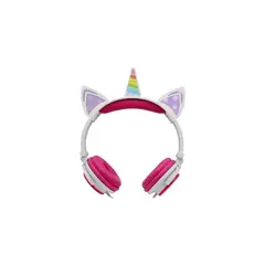 URBANO - Audífonos Unicornio Niños Rainbows Sound Led Rosado - SC