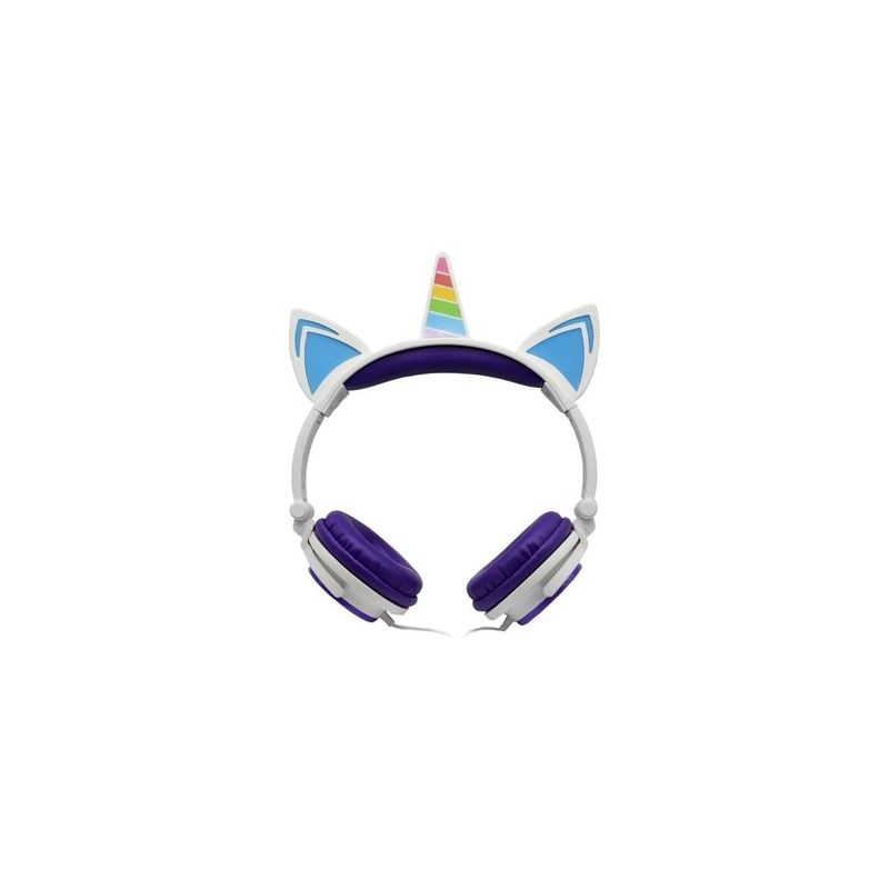 URBANO - Audífonos Unicornio Niños Rainbows Sound Led Morado - SC