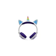 URBANO - Audífonos Unicornio Niños Rainbows Sound Led Morado - SC