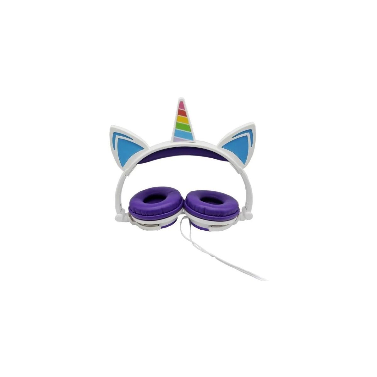 URBANO - Audífonos Unicornio Niños Rainbows Sound Led Morado - SC