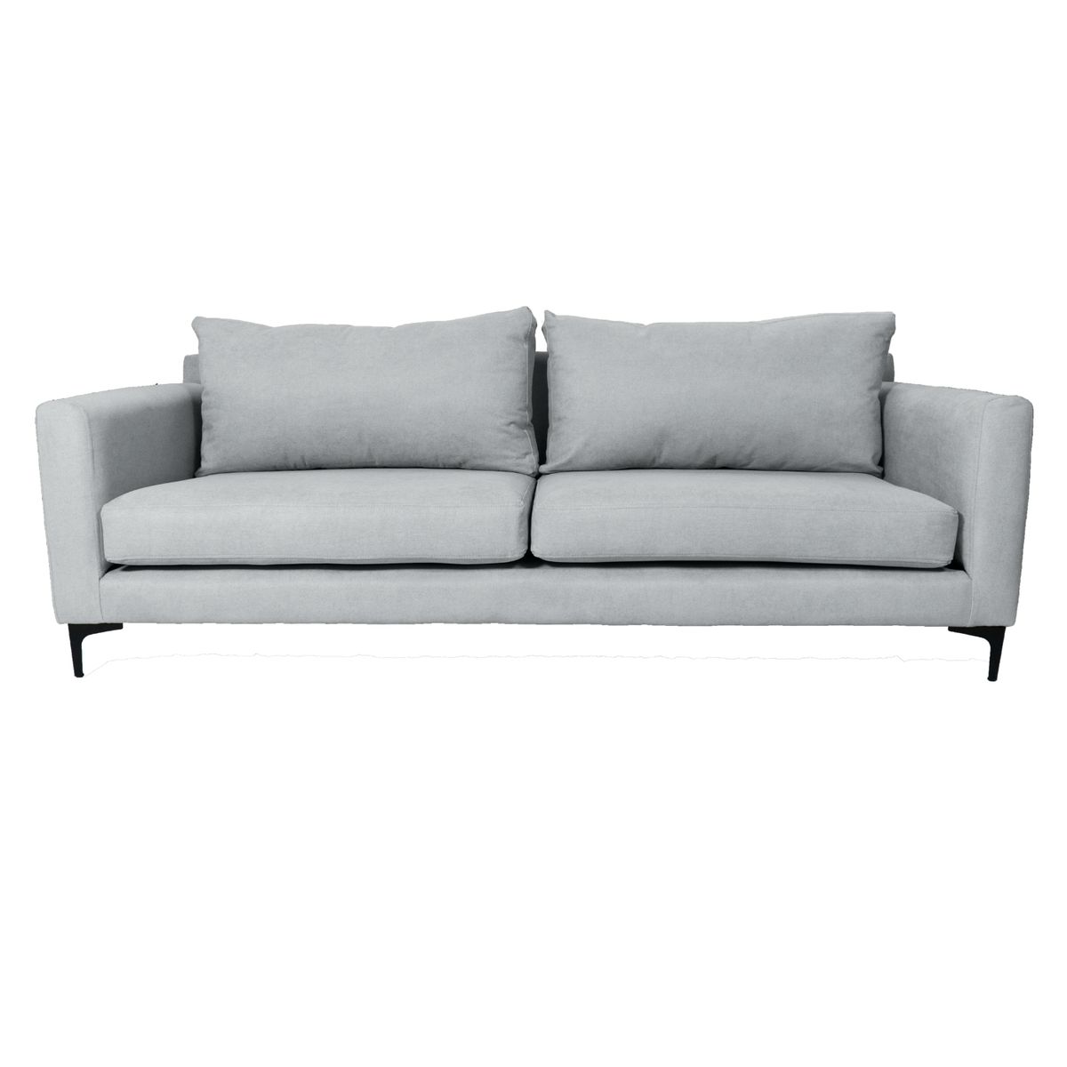 GENERICO - SOFA ELENA 2 CUERPOS FELPA GRIS