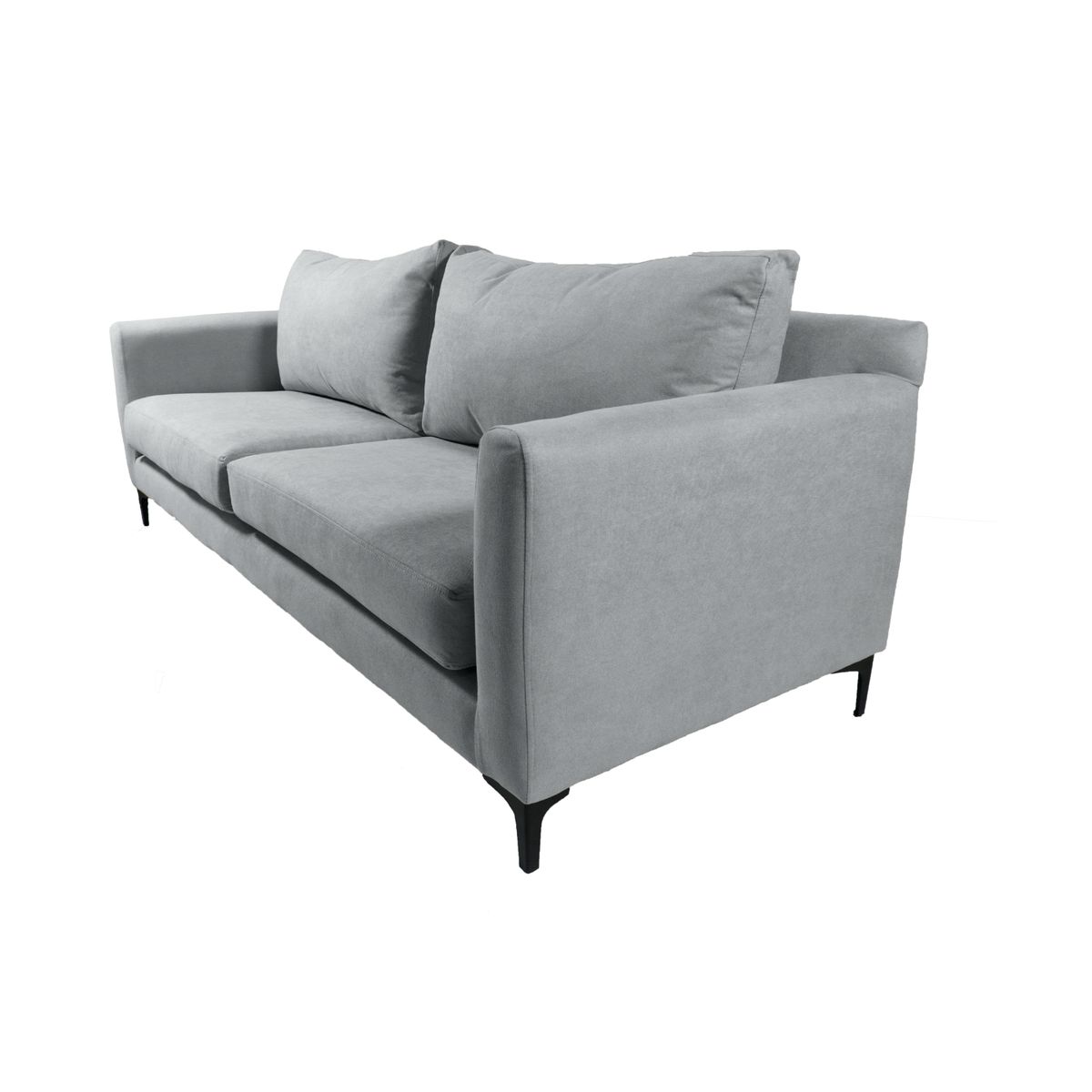 GENERICO - SOFA ELENA 2 CUERPOS FELPA GRIS