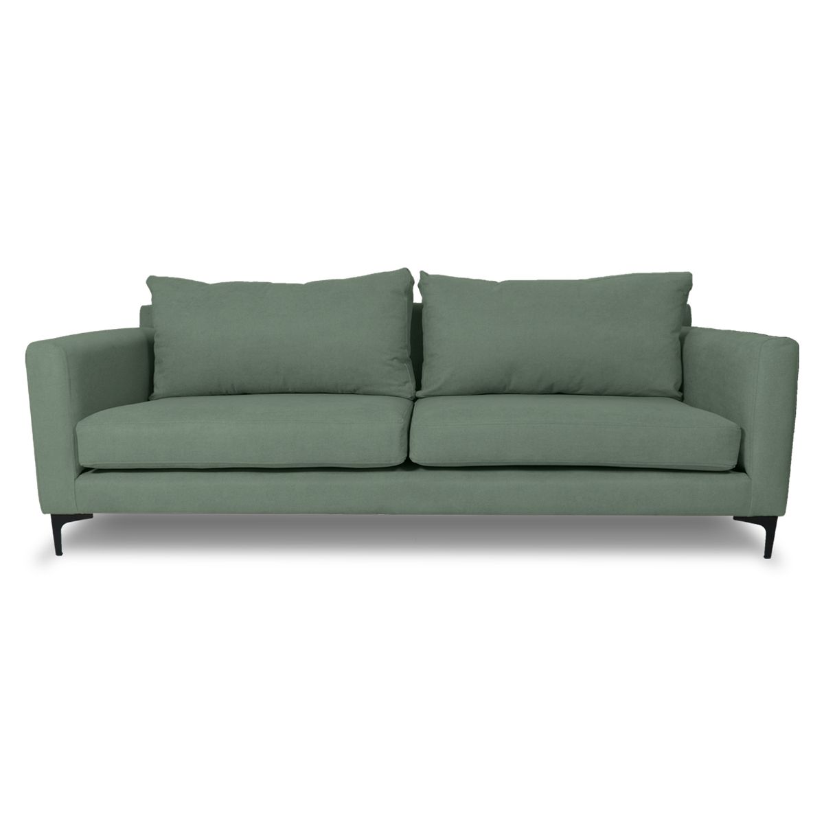 GENERICO - SOFA ELENA 2 CUERPOS FELPA VERDE