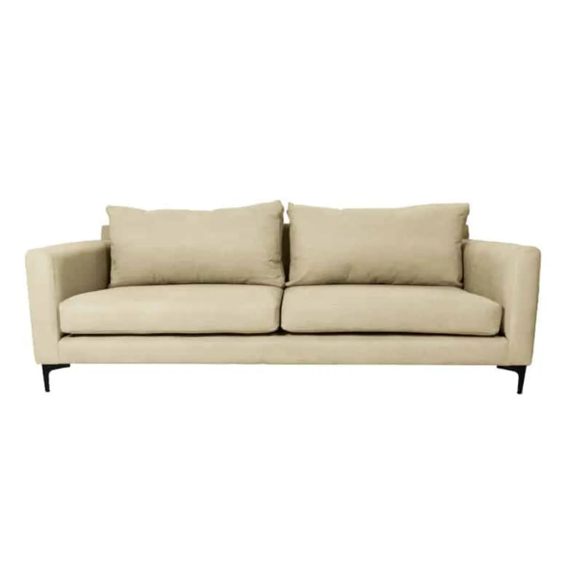 GENERICO - SOFA ELENA 2 CUERPOS FELPA BEIGE