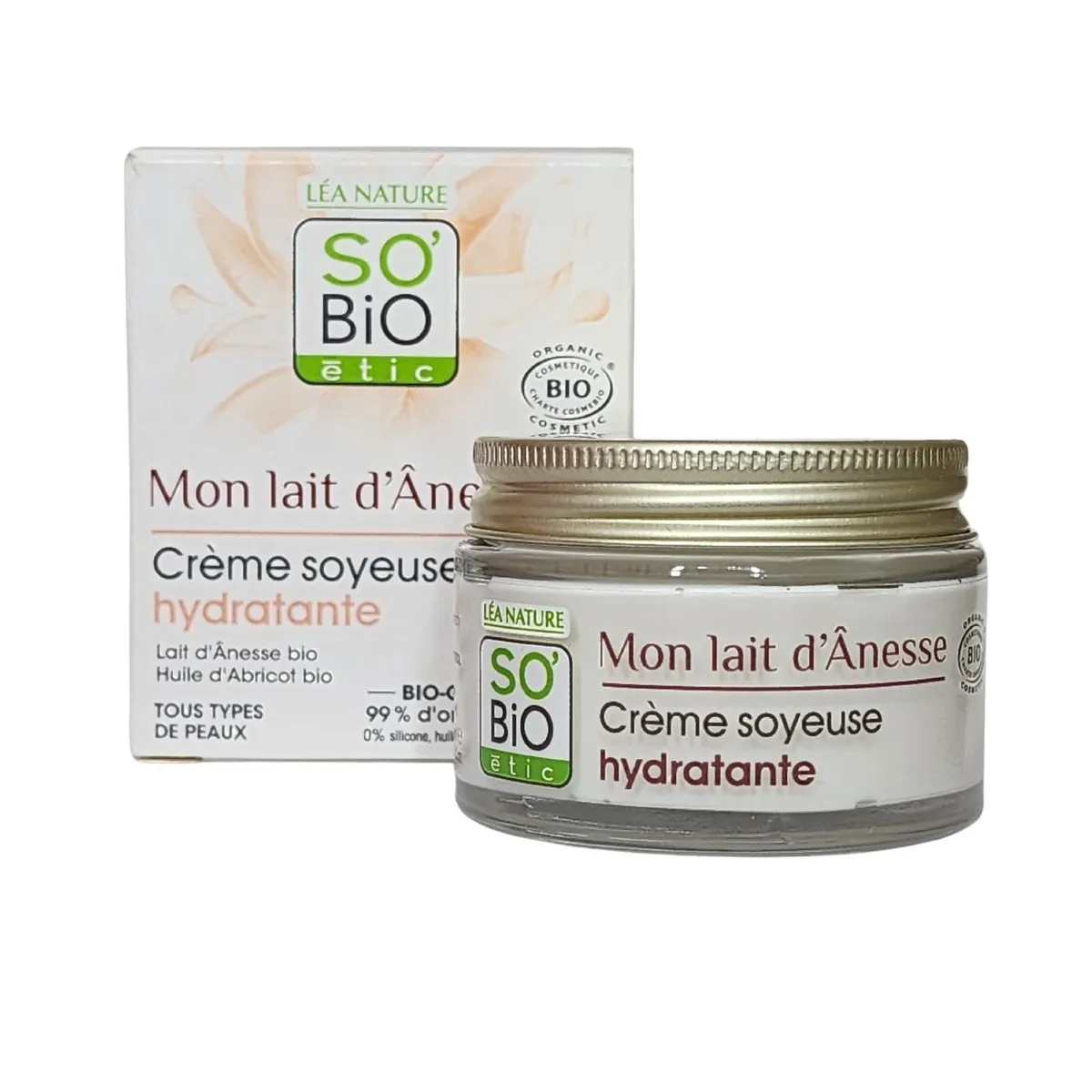 SO BIO ETIC - So Bio Étic Crema Facial Hidratante Leche De Burra 50 ml.-