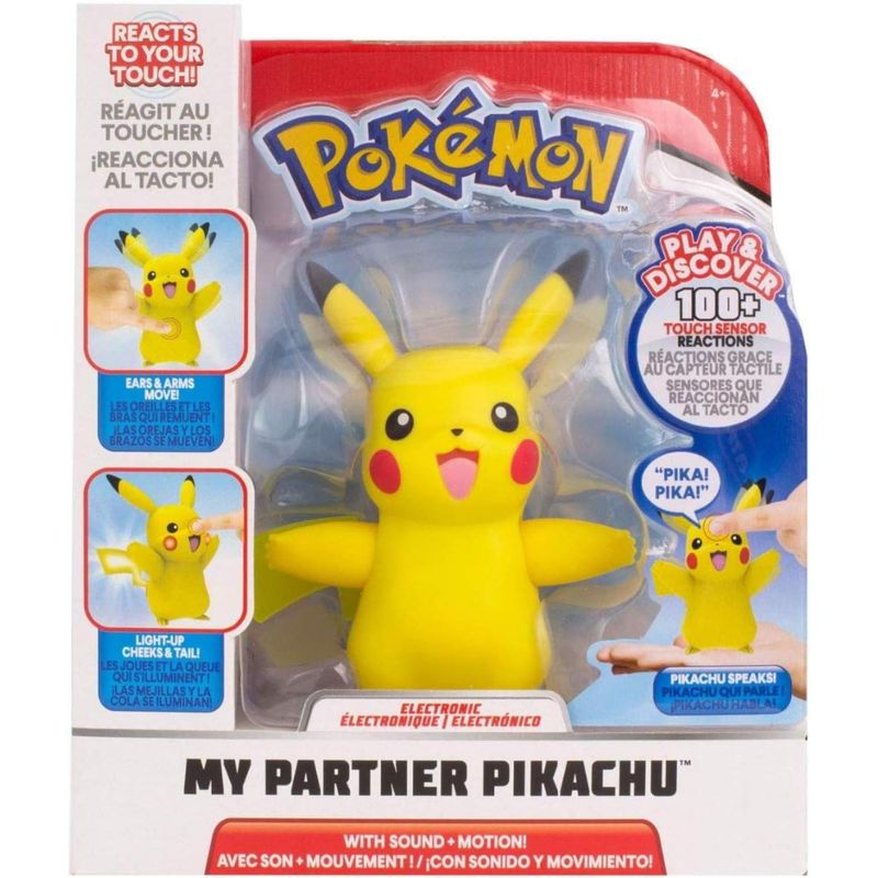 POKEMON - Pokemon Figura Con Luces Y Sonidos My Partner Pikachu