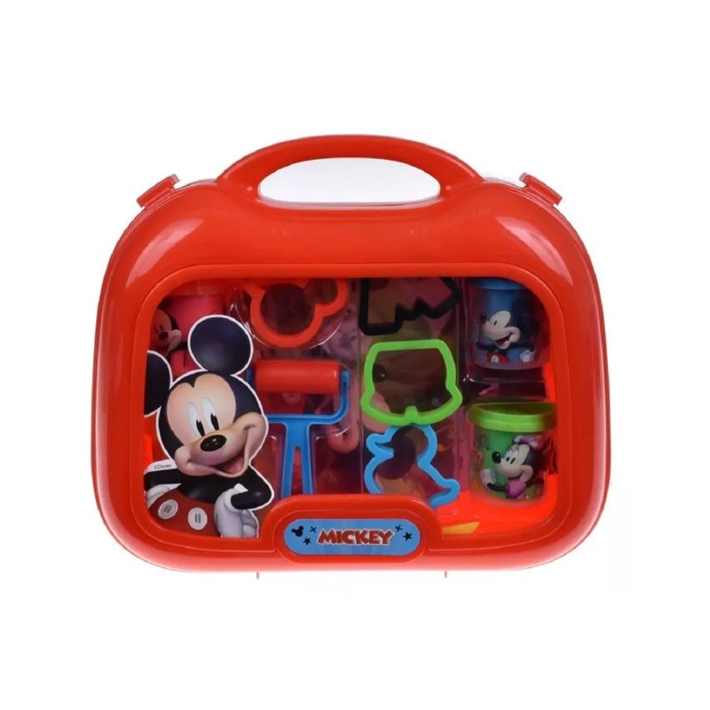 ANSALDO - Masas Plastilina Moldeables Juego Niños Mickey Maleta