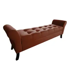 GENERICO - Banqueta Baúl Tucson Color Café Tamaño King 170x45x60cm
