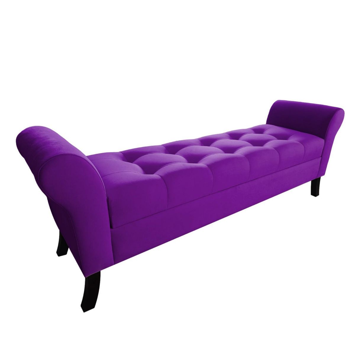 GENERICO - Banqueta Baúl Tucson Color Morado Tamaño King 170x45x60cm