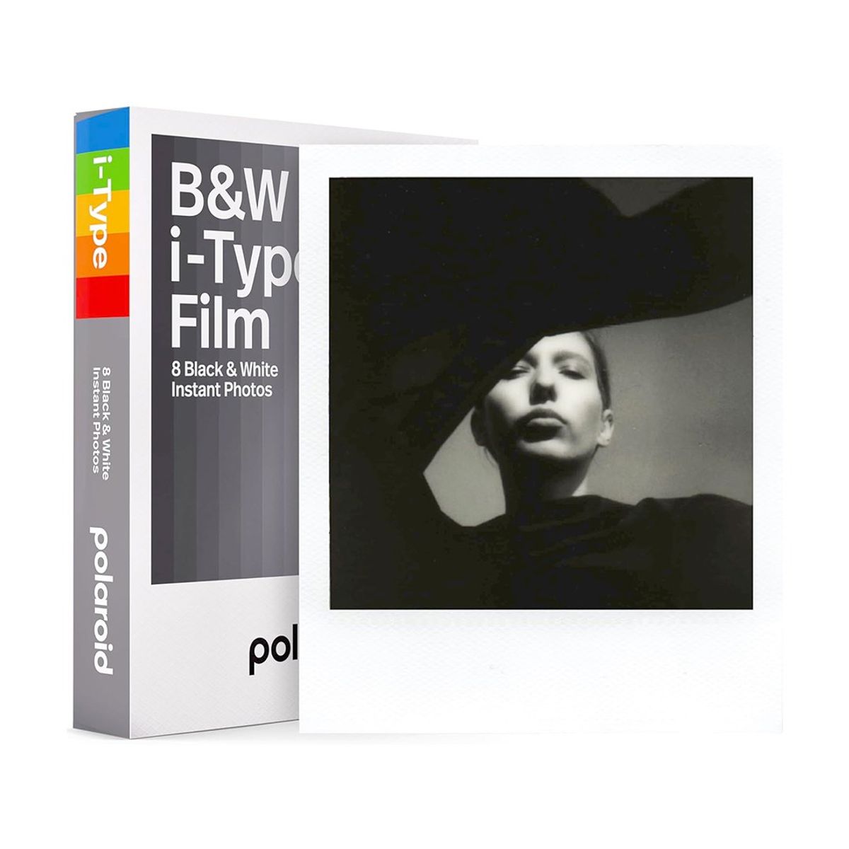 POLAROID - Papel Fotográfico Polaroid Color i-Type Blanco y Negro 8 expo