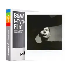 POLAROID - Papel Fotográfico Color i-Type Blanco y Negro 8 expo