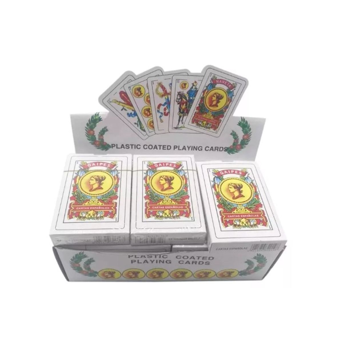 DBLUE - CAJA  NAIPE ESPAÑOL 12 MAZOS DE CARTAS