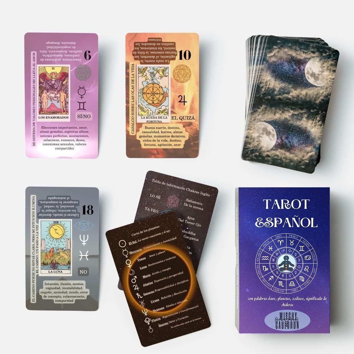 GENERICO - Tarot Rider-waite Con Descripción En Español En Cada Carta