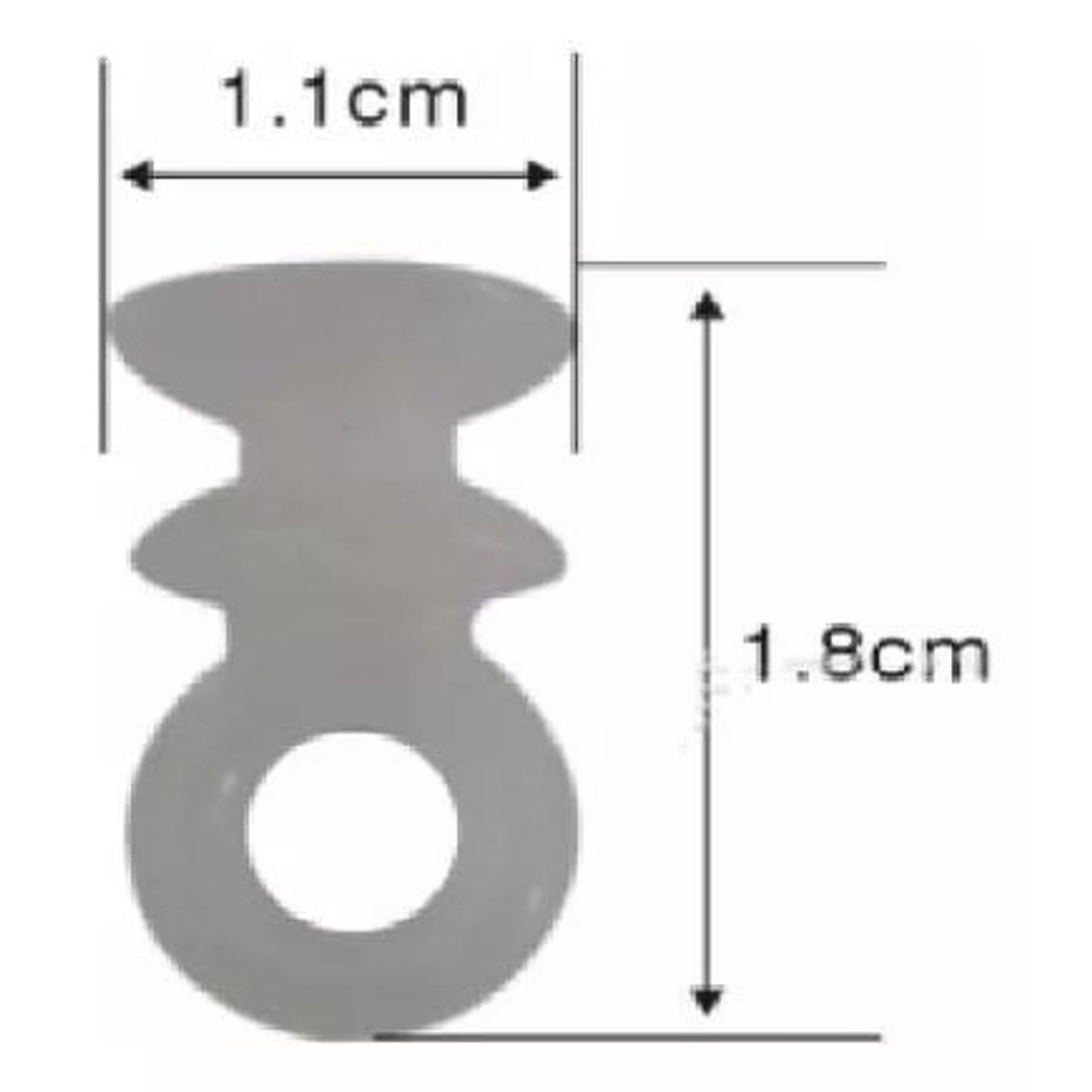 KUANGYE - Deslizadores Para Cortina De Riel 100 Unidades