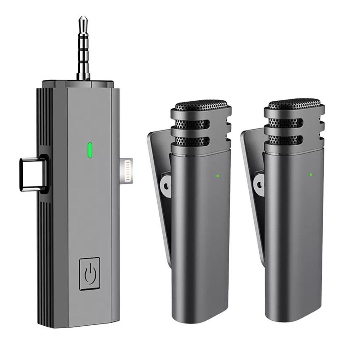 KUANGYE - Micrófono De Solapa Inalámbrico Para iPhone iPad Y Android