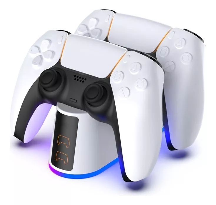 KUANGYE Cargador Joystick Duales Estacion De Carga Ps5 Mando Juego
