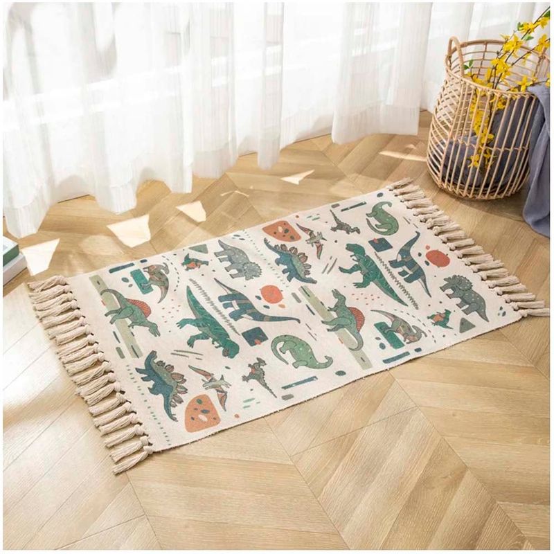 GENERICO - Bajada de cama Infantil Kilim de estilo etnico 60x90 cm