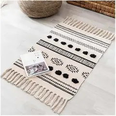 GENERICO - Bajada de cama Bordada Kilim de estilo etnico 60x90 cm