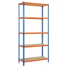 SIMONRACK - Estanteria Maderclick SuperPlus 5400 AzulNaranjaMadera
