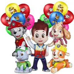 GENERICO - Set de Globos paw patrol aluminio + latex