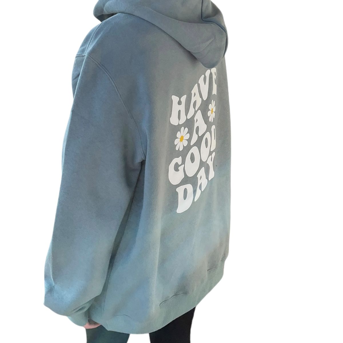 GENERICO - Poleron Hoodie Have a good day turquesa 4women