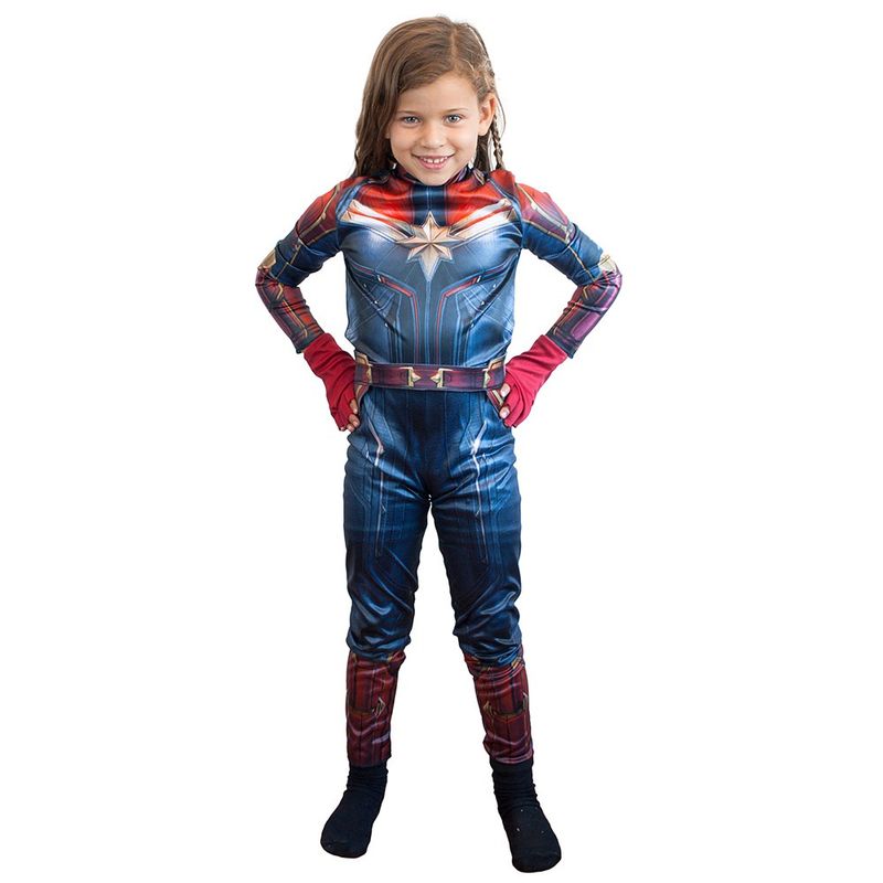 TODODISFRACESCHILE - Disfraz Capitana Marvel Deluxe Talla 4 - 6 años