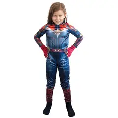TODODISFRACESCHILE - Disfraz Capitana Marvel Deluxe Talla 4 - 6 años