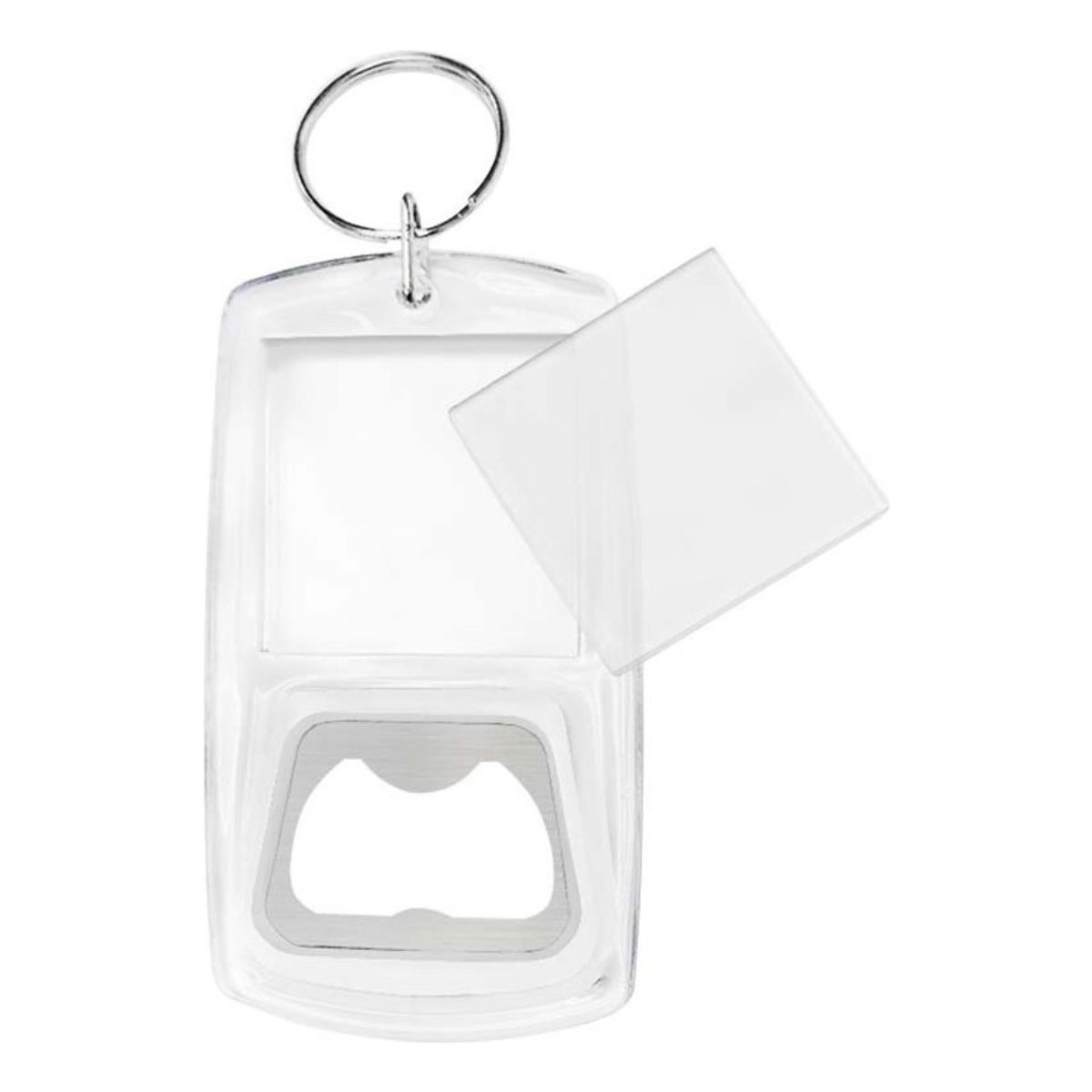 U BUY - Pak 50 Llaveros Acrílico Con Destapador Porta Foto