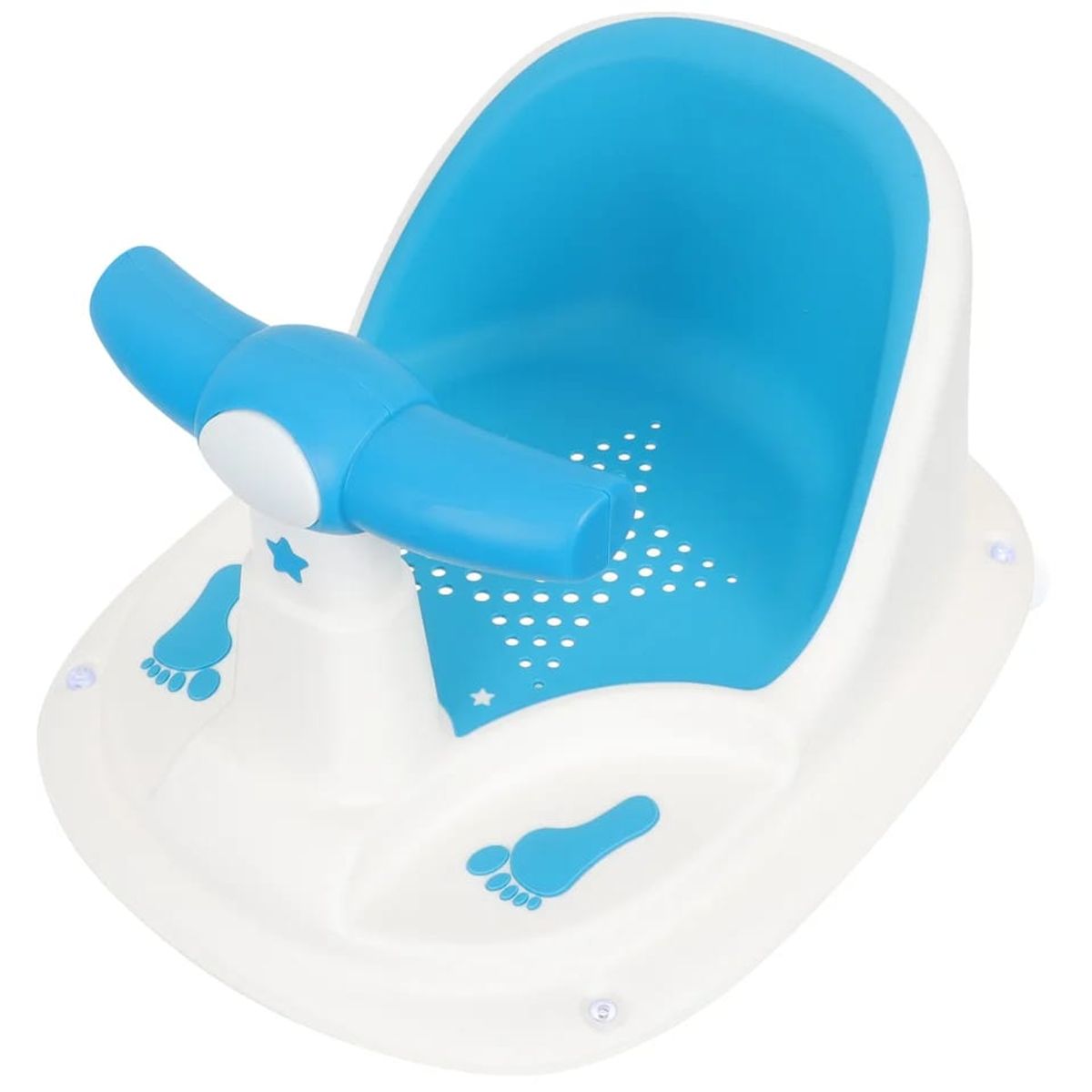 OEM - SILLA DE BAÑO PARA BEBE CON VENTOSA AZUL