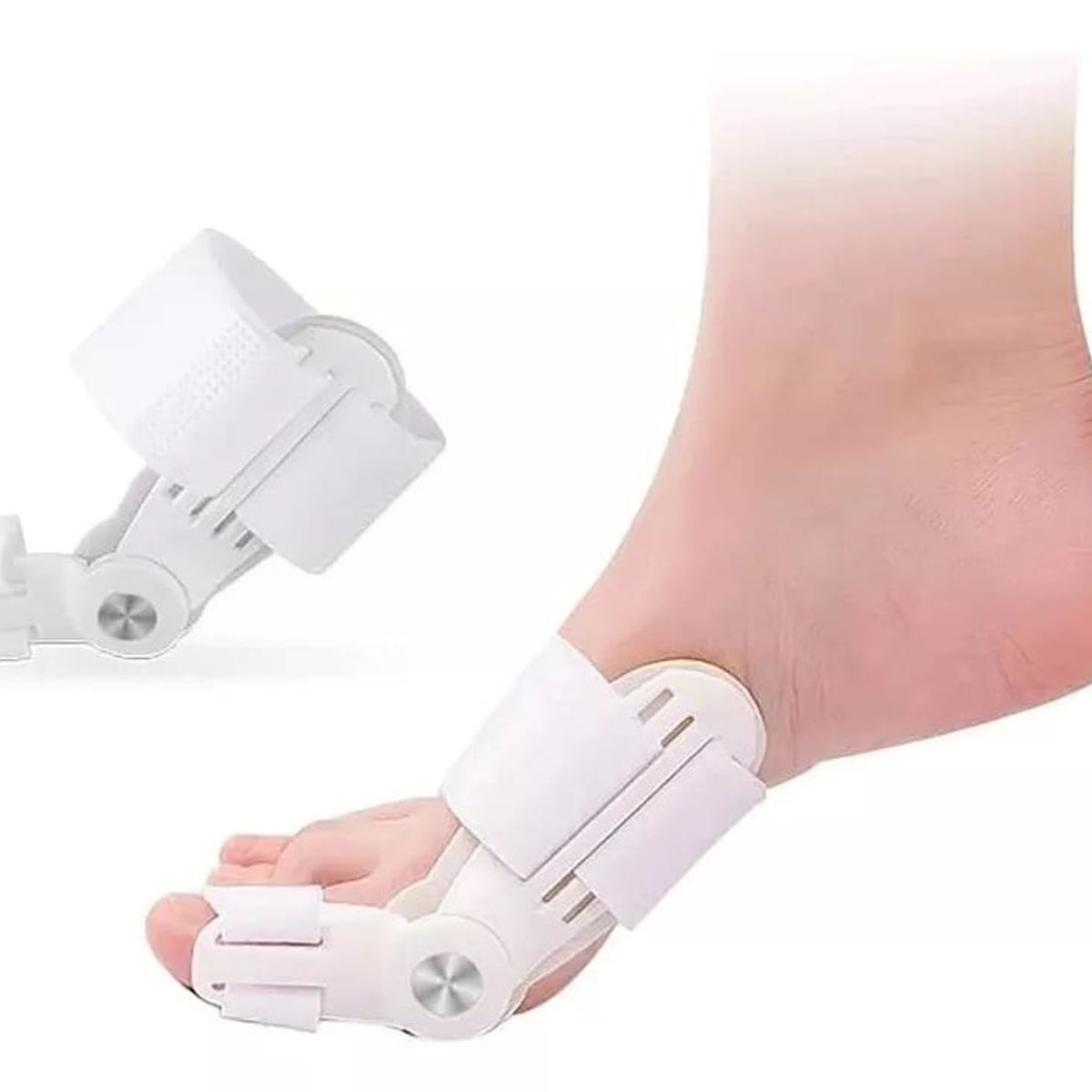 GENERICO - Separador Corrector Juanetes Pie Blanco Almohadilla Premium