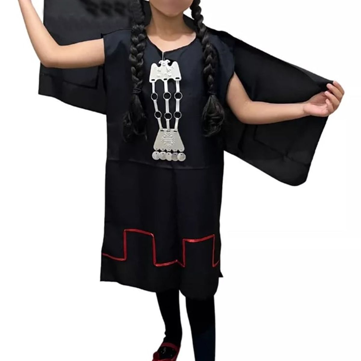 TODODISFRACESCHILE - Disfraz Traje Mapuche Niña Completo Tall 12