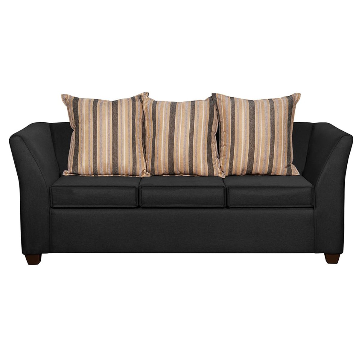 RUZAM MOBEL - SOFA DIVEAN 3 CUERPOS  NEGRO LINO
