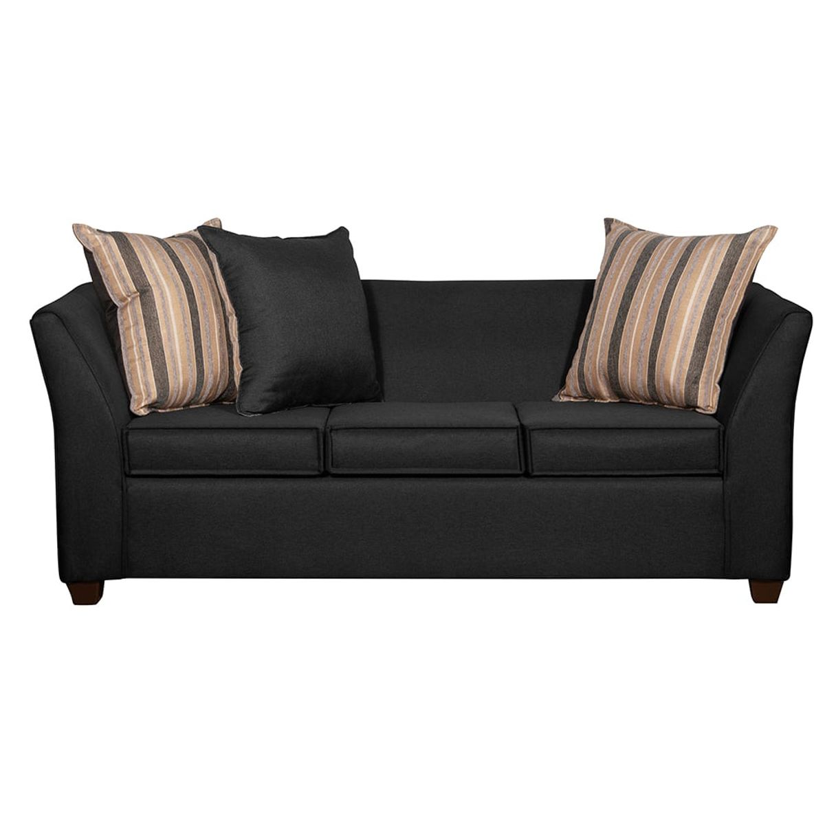 RUZAM MOBEL - SOFA DIVEAN 3 CUERPOS  NEGRO LINO