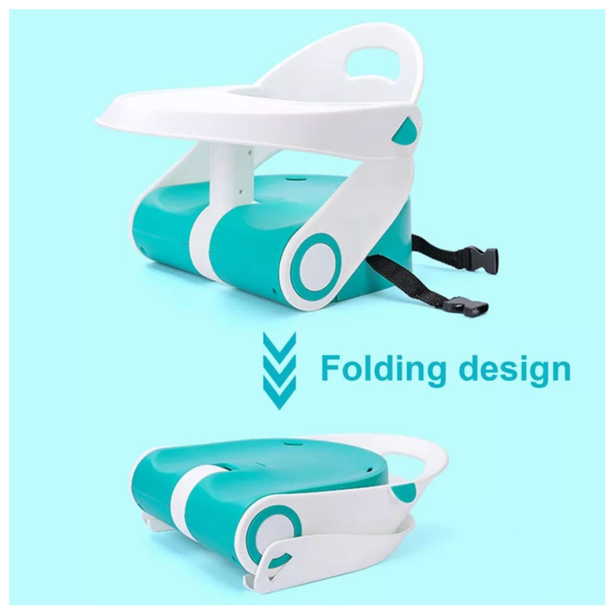 GENERICO - SILLA DE COMER PLEGABLE ELEVADOR PARA BEBE