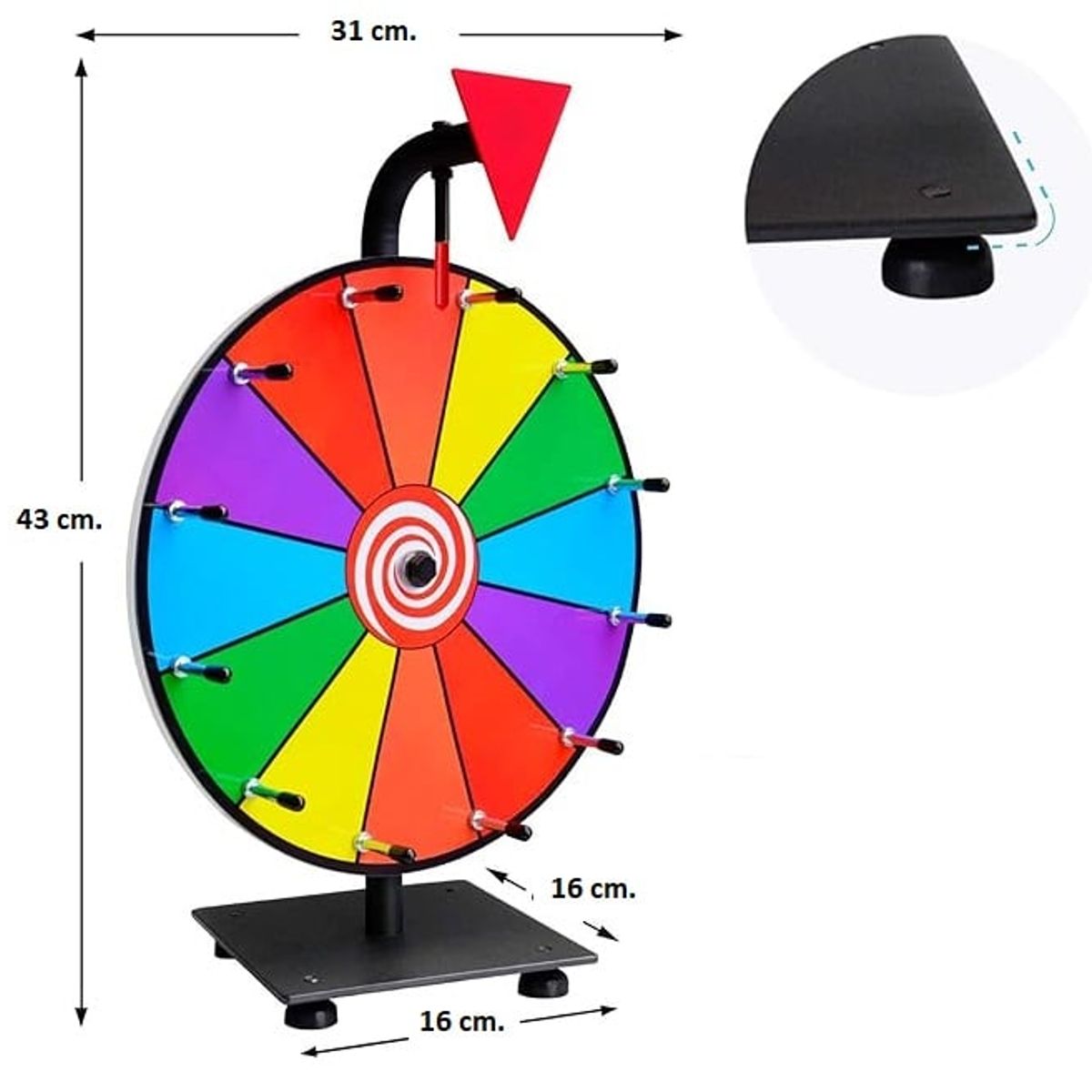 PARI HAUSE - Ruleta Giratoria Premios  Juego Interactivo para Eventos Sorteos y Fiestas