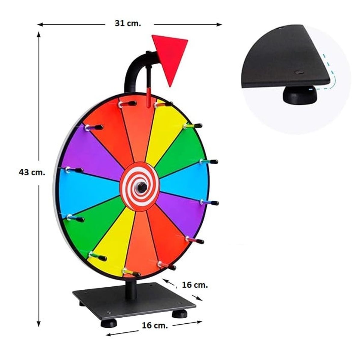 PARI HAUSE - Ruleta Giratoria Premios  Juego Interactivo para Eventos Sorteos y Fiestas