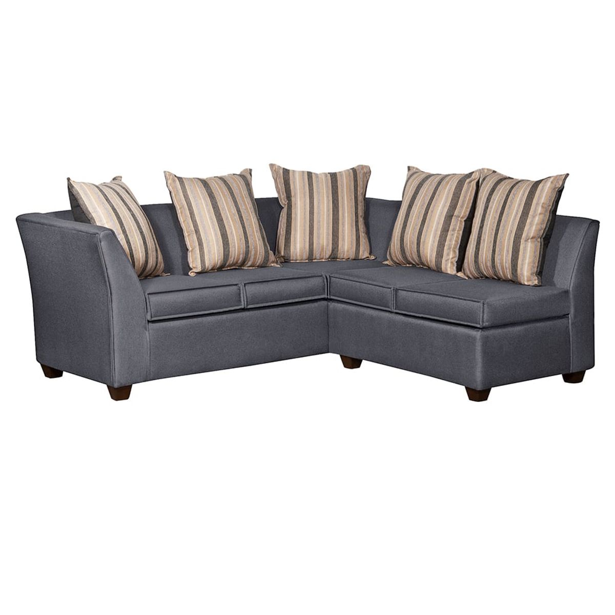 RUZAM MOBEL - SECCIONAL DIVEAN 5 CUERPOS  GRIS LINO